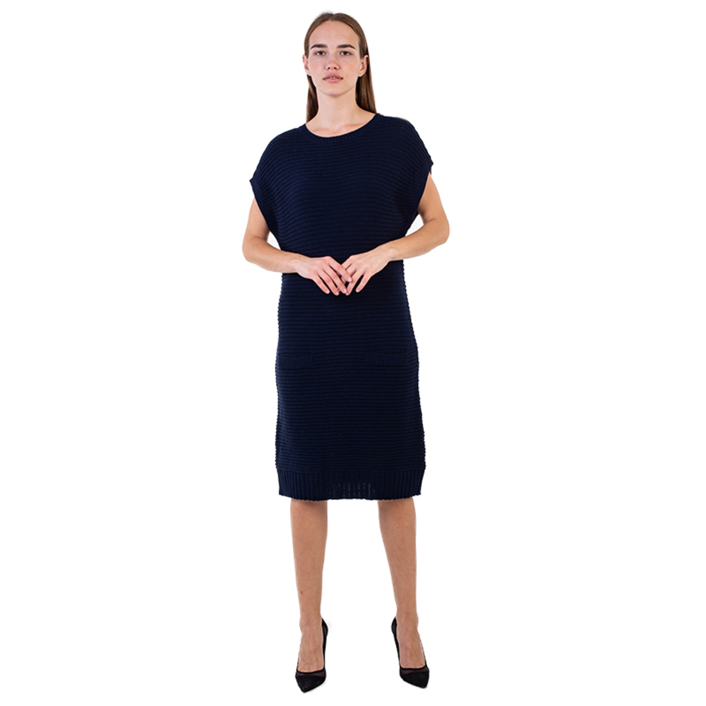 Network Dress Women Dark Blue